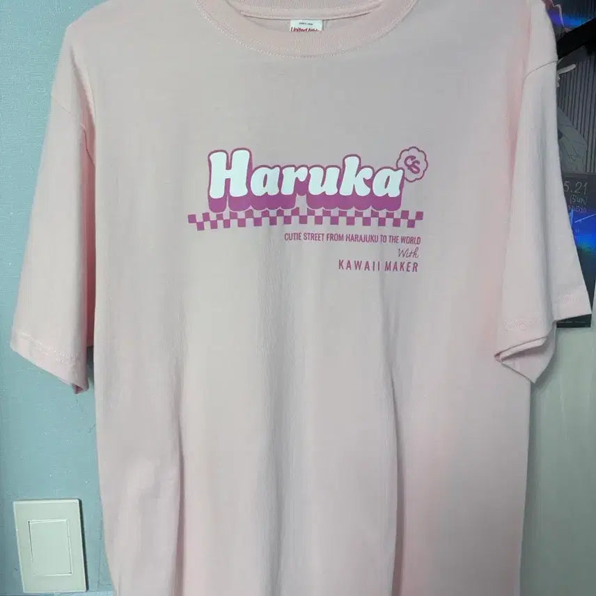[BUNJANG] Cutestreet Q-Sto Sakuraba Haruka T-shirt XL / 큐티스트리트 큐스토 사쿠라바 하루카 오시어필티 XL 팝니다