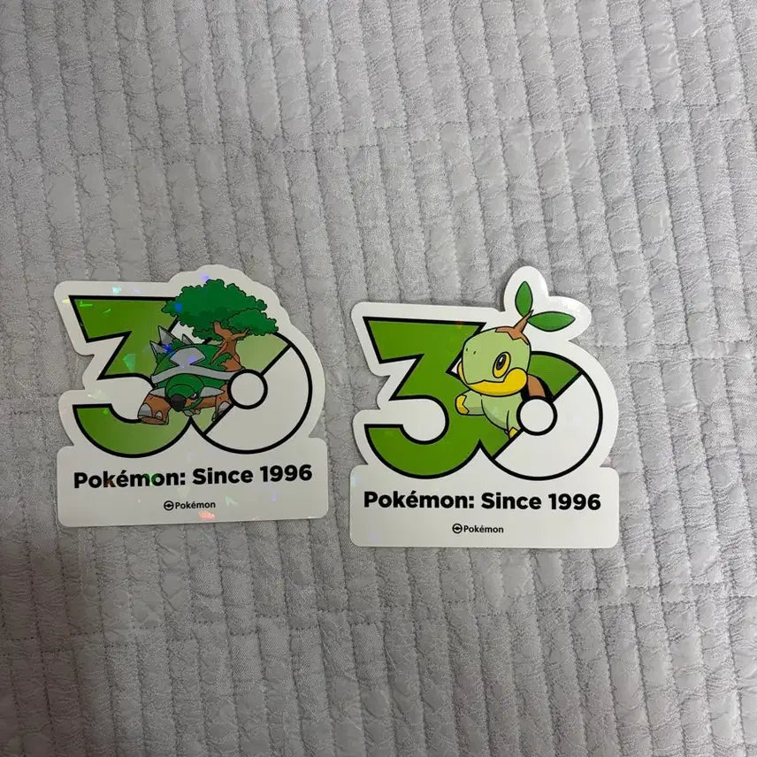 [BUNJANG] Pokemon 30th Anniversary Sticker - Torterra / 포켓몬스터 30주년 스티커 모부기/토대부기