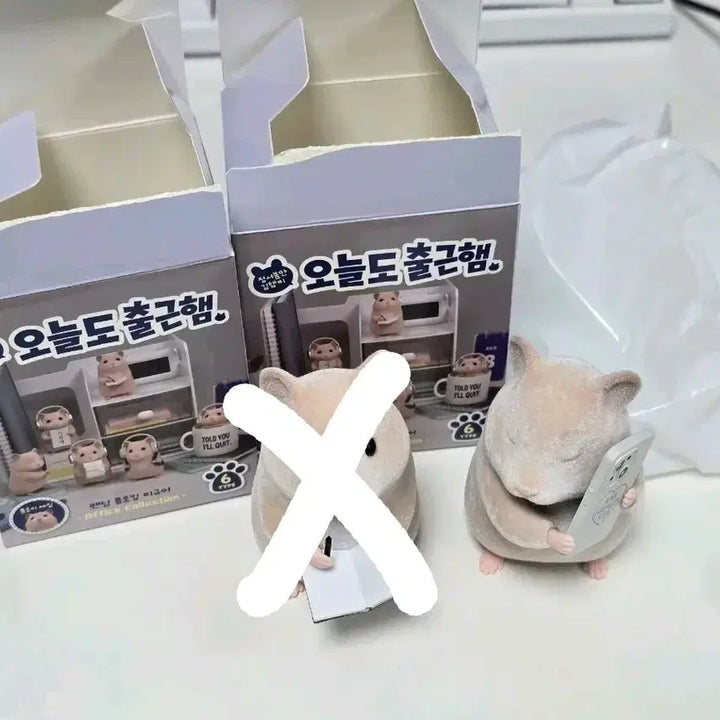 [BUNJANG] Kim Hamzzi Cloudy Ear Flocking Figure (Unsealed) / (단순개봉) 김햄찌 팝업 흐린귀 플로킹 피규어 팝니다