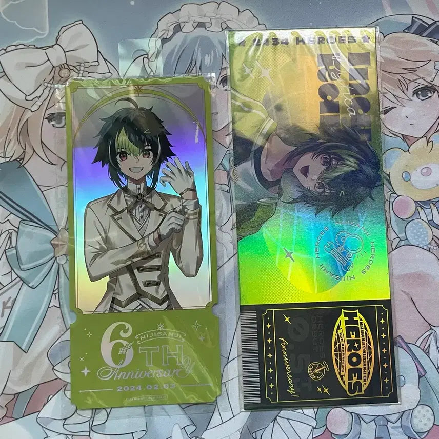 [BUNJANG] Nijisanji Inami 6th Anniversary Half-Anniversary Paper Ticket Bundle Set / 일괄) 이나미 라이 니지산지 6주년 반주년 티켓 지류 세트