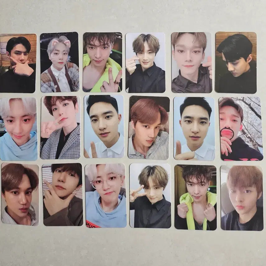 [BUNJANG] EXO Official Fanclub Welcome Kit Photocard Bundle Set / EXO 엑소 포카 공식 팬클럽 웰컴 키트 풀박