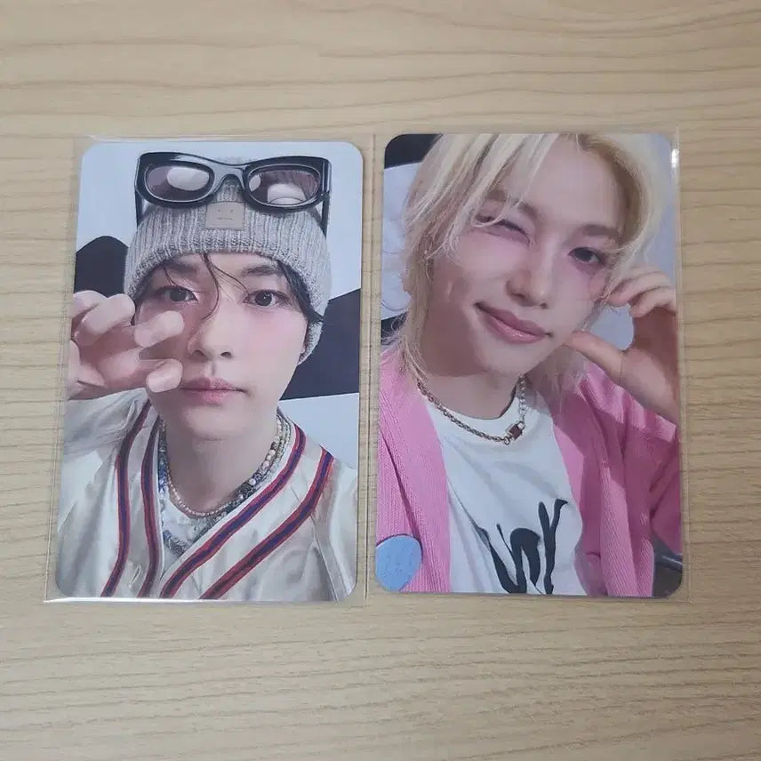 [BUNJANG] Stray Kids Felix &amp; Lee Know Real Touch Photocard Set / 스키즈 리얼 터치 포토카드 필릭스 리노