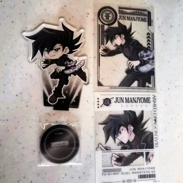 [BUNJANG] Yu-Gi-Oh! GX Jun Manjoume Acrylic Stand &amp; Clear Sheet / 유희왕gx 파보테리아 만죠메 쥰 아크릴스탠드 클리어시트