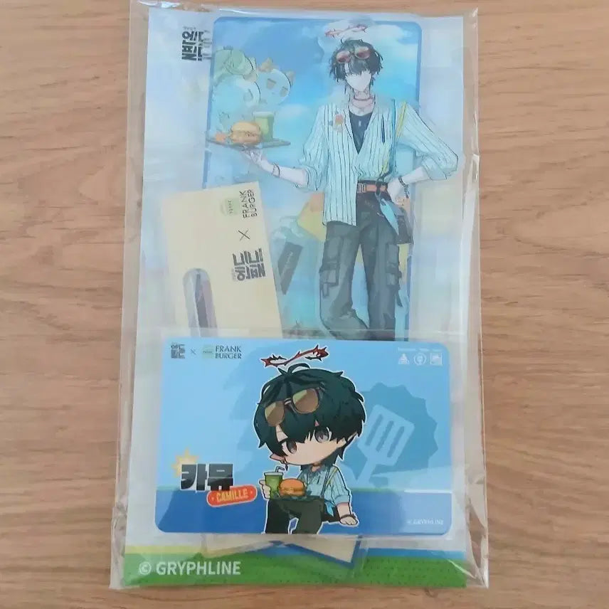 [BUNJANG] Arknights Endfield Frank Burger Camus Acrylic Stand &amp; Photocard / 명일방주 엔드필드 프랭크버거 카뮤 아크릴스탠드 포토카드