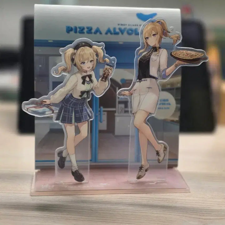 [BUNJANG] Pizza Alvolo Genshin Impact Acrylic Stand / 피자 알볼로 원신 콜라보 아크릴 스탠드