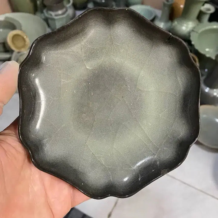 [BUNJANG] Early Qing Dynasty Longquan Celadon Flower Plate / 지품 청나라초기 용천요(운송시간13일)