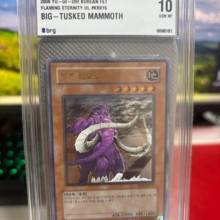 [BUNJANG] Yu-Gi-Oh! Big Horn Mammoth Ultimate Rare fet-kr015 brg10 Korean Edition / 유희왕 빅혼 맘모스 얼티 fet-kr015 brg10 한국판
