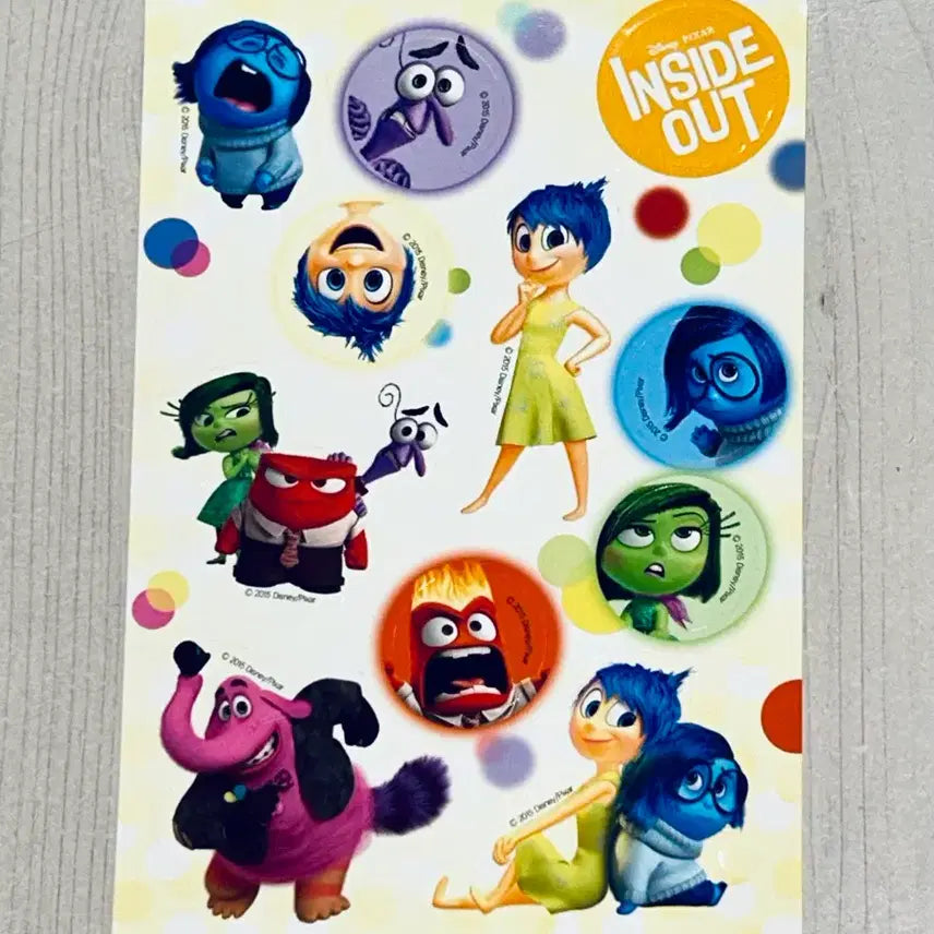 [BUNJANG] Disney Pixar Inside Out Classic Sticker Set / [고전] 디즈니 픽사 인사이드아웃 스티커