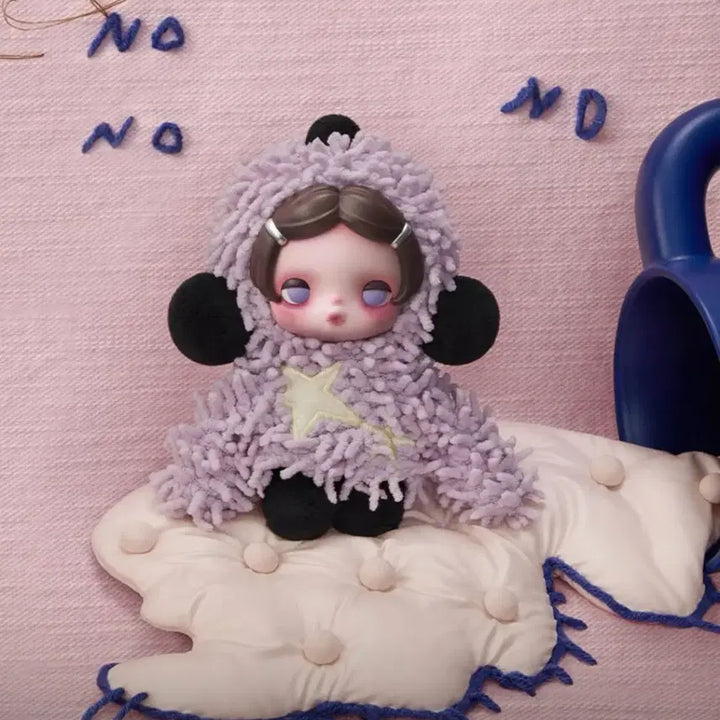 [BUNJANG] POP MART Skullpanda Off Mode Series Soft Chaos Doll Keychain / 팝마트 스컬판다 Off 모드 시리즈 인형 키링 Soft Chaos