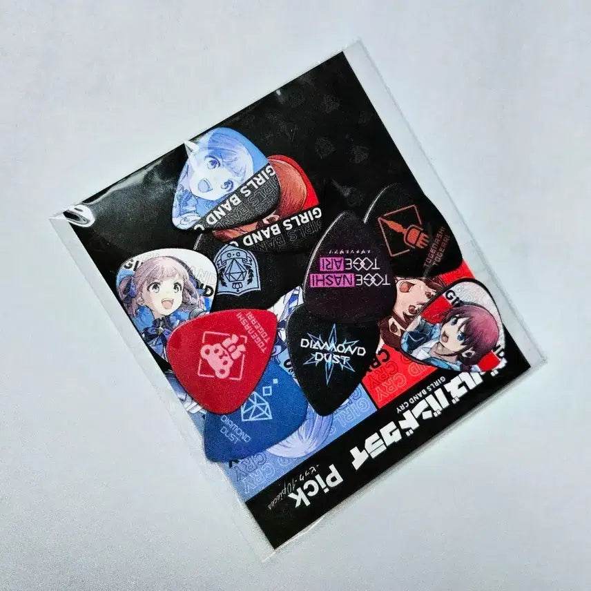 [BUNJANG] Bandcry Onkyo Collab Guitar Pick Set (Sealed) / 걸즈밴드크라이 온쿄 콜라보 피크 세트 미개봉