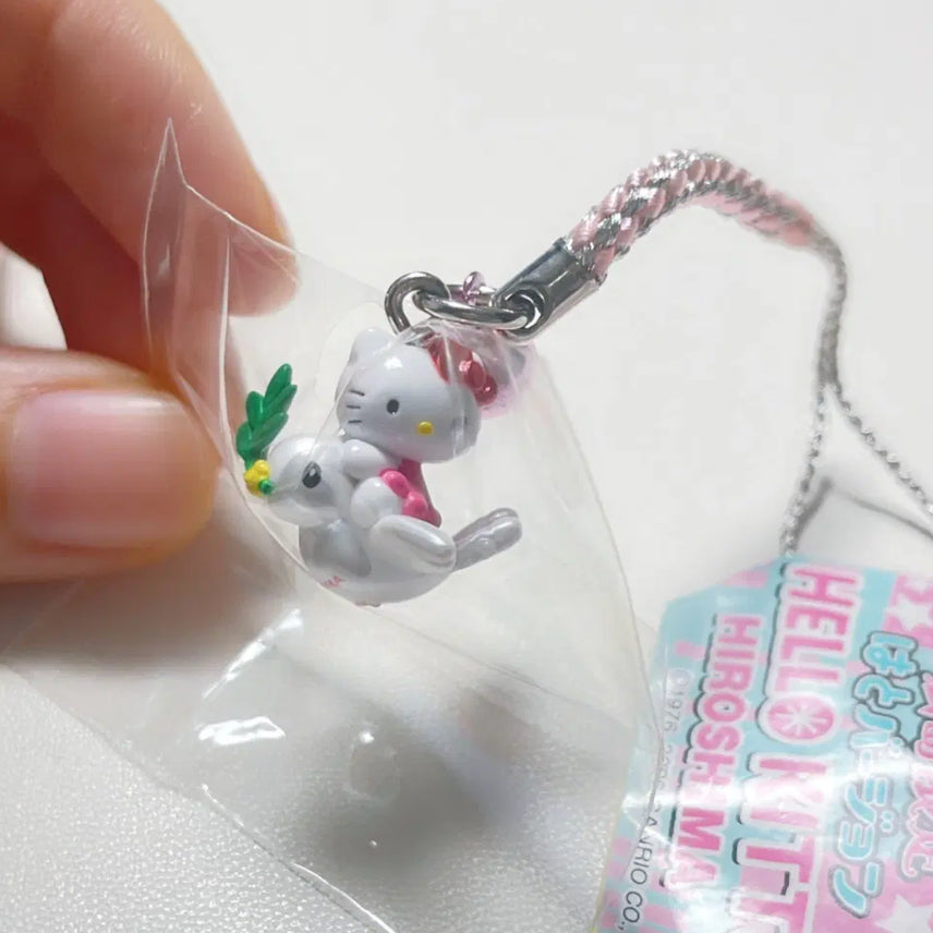 [BUNJANG] Hello Kitty Classic Peace Kitty Strap (Hatyo Version) / 미개봉) 헬로키티 고전 키티 스트랩 - 평화 기원 키티