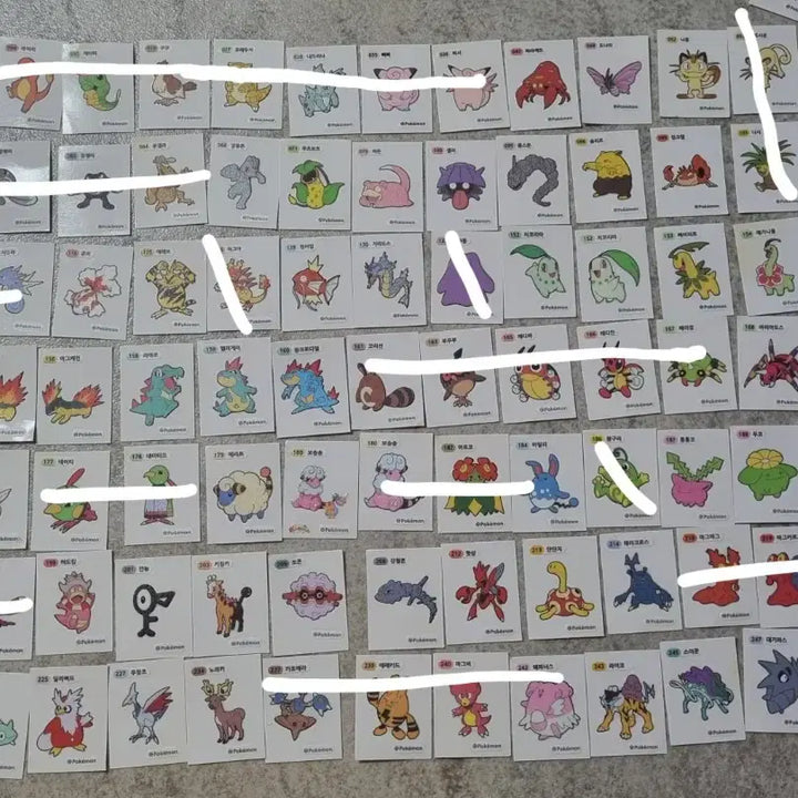 [BUNJANG] Pokemon Sticker Collection Bulk Sale / 포켓몬스터 띠부씰 초대량판매