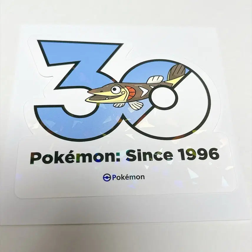 [BUNJANG] Pokemon 30th Anniversary Jirokkochi Logo Sticker / 포켓몬스터 포켓몬 30주년 찌로꼬치 로고 스티커