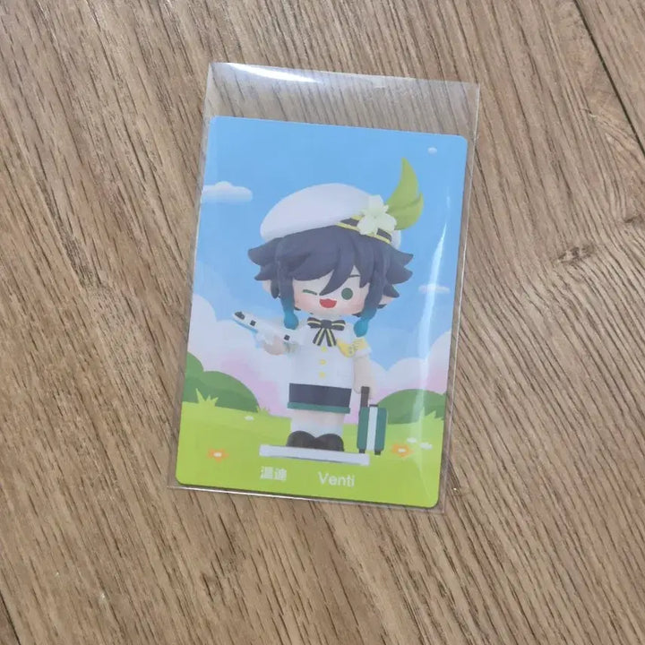 [BUNJANG] Genshin Impact Popmart Venti Figure with Character Card / 원신 팝마트 벤티 피규어, 캐릭터 카드