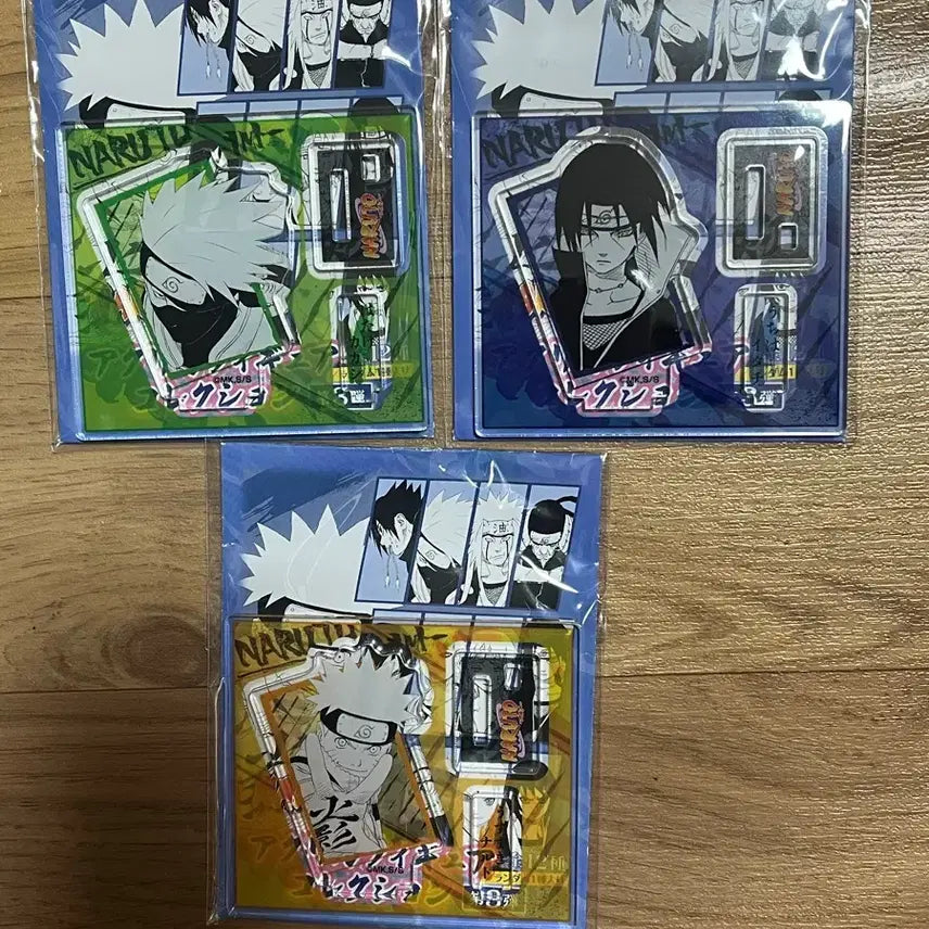 [BUNJANG] Naruto Jump Shop Figure Acrylic Stands - Naruto, Itachi, Kakashi (Set of 3) / 나루토 점프샵 피겨아크릴 3종 나루토이타치카카시