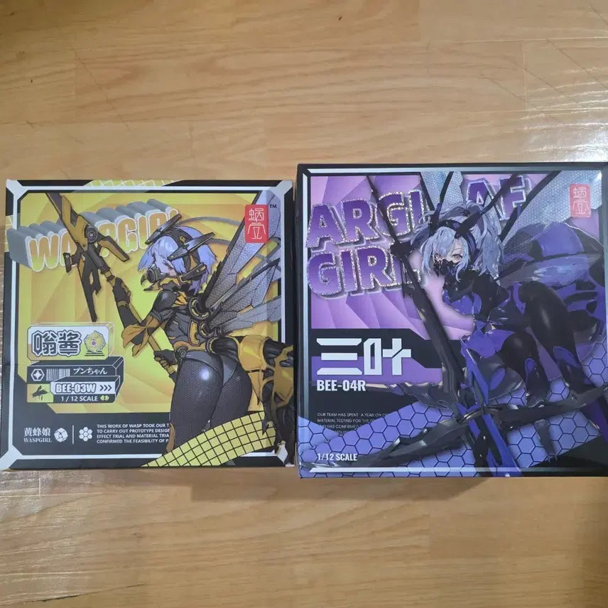 [BUNJANG] Snail Shell 1/12 Scale BEE-03W (WASPGIRL) and BEE-04R (ARGI GIRL) Figures Set / 스네일 쉘 BEE-03W / BEE-04R 1/12 스케일 피규어