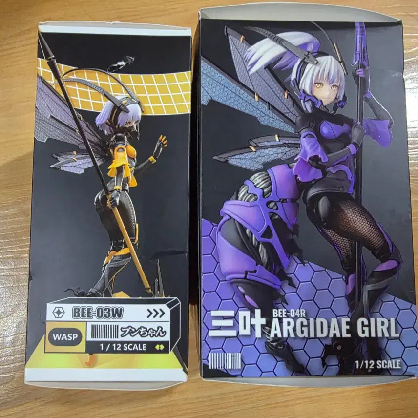 [BUNJANG] Snail Shell 1/12 Scale BEE-03W (WASPGIRL) and BEE-04R (ARGI GIRL) Figures Set / 스네일 쉘 BEE-03W / BEE-04R 1/12 스케일 피규어
