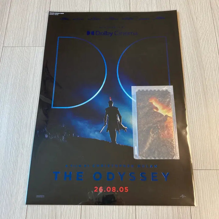 [BUNJANG] Megabox Odyssey Dolby Poster &amp; Original Ticket Bundle / 오디세이 돌비 포스터+오리지널 티켓 일괄