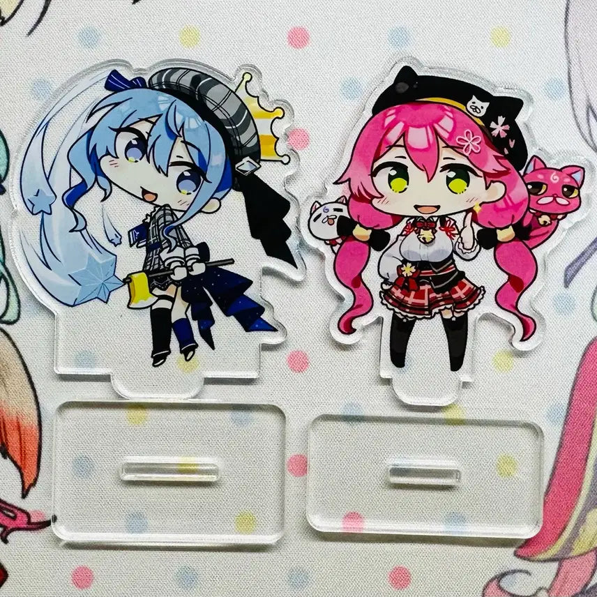 [BUNJANG] Hololive Hoshimachi Suisei &amp; Sakura Miko Acrylic Stand Bundle Set / 홀로라이브 아크릴스탠드일괄 호시마치 스이세이/사쿠라 미코