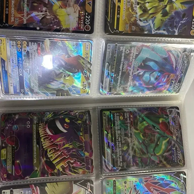 [BUNJANG] Pokemon Card Bundle 160 Holographic Cards Album Included / (급처) 포켓몬카드일괄 홀로카드만 160장 + 앨범 채로 전부 드려요