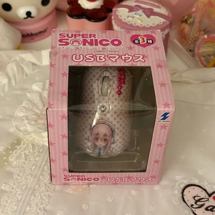 [BUNJANG] Super Sonico USB Mouse Pink / 슈퍼소니코 USB 마우스 핑크