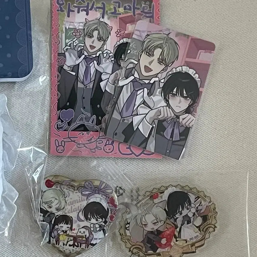 [BUNJANG] Salon De Bon Family Relationship Deco Pack Can Badge Magnet Bundle Set / 살롱드르봉 가족간계서 데코팩 캔뱃지 마그넷 일괄 원가양도