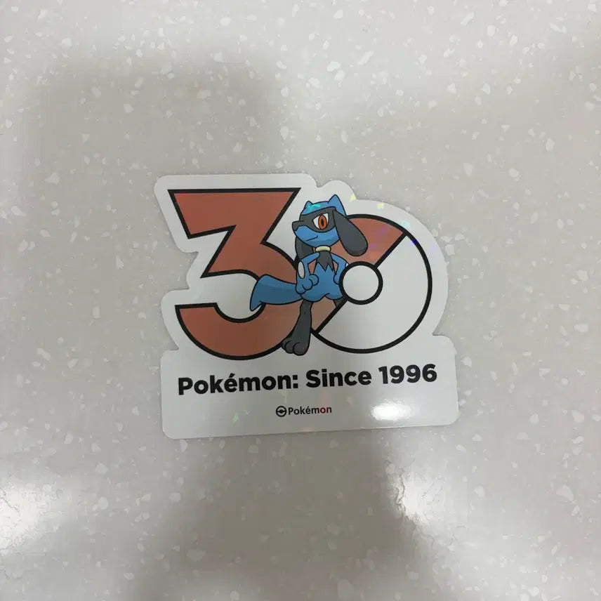 [BUNJANG] Pokemon 30th Anniversary Riolu Sticker / 포켓몬스터 30주년 스티커 리오르