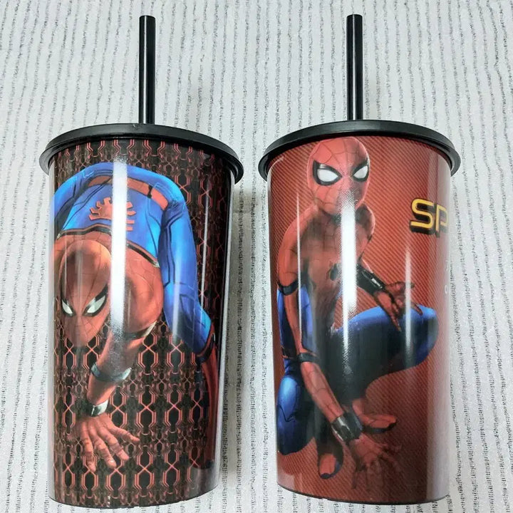 [BUNJANG] Spider-Man: Homecoming Plastic Tumbler Set (2 Pieces) / 스파이더맨 홈커밍 굿즈