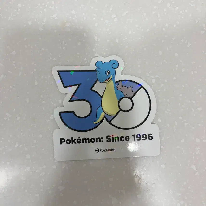 [BUNJANG] Pokemon 30th Anniversary Lapras Sticker / 포켓몬스터 30주년 스티커 라프라스