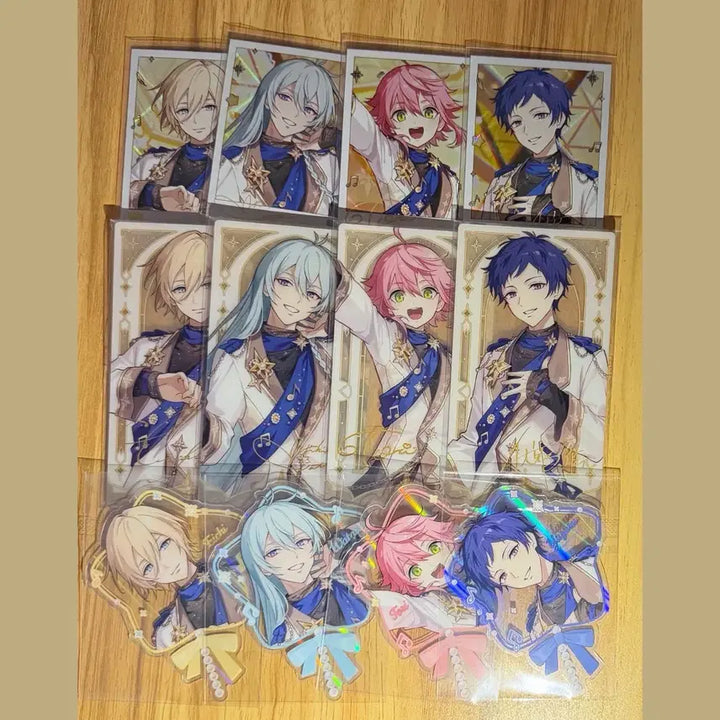 [BUNJANG] Ensemble Stars Spotlight On Stage Polar Theme Clear Card Fine (Hiiro, Wataru, Yuzuru, Tori) Bundle Set / 앙스타 스포트라이트 온 스테이지 폴라 테마 클리어 카드 드림 클카 피네 에이치 와타루 유즈루 토리