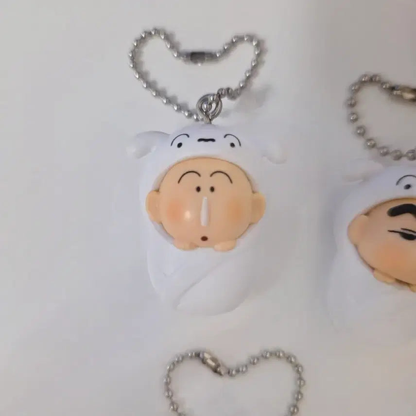 [BUNJANG] Crayon Shin-chan Okurumi White Shiro Dog Baby Carrier Gacha / 짱구 오쿠루미 화이트 흰둥이 포대기 5종 가챠