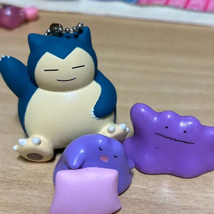 [BUNJANG] Pokemon Snorlax Metamon Finger Puppet Gacha Keyring Bundle Set / 포켓몬스터 잠만보 메타몽 손가락인형 가챠 키링 일괄