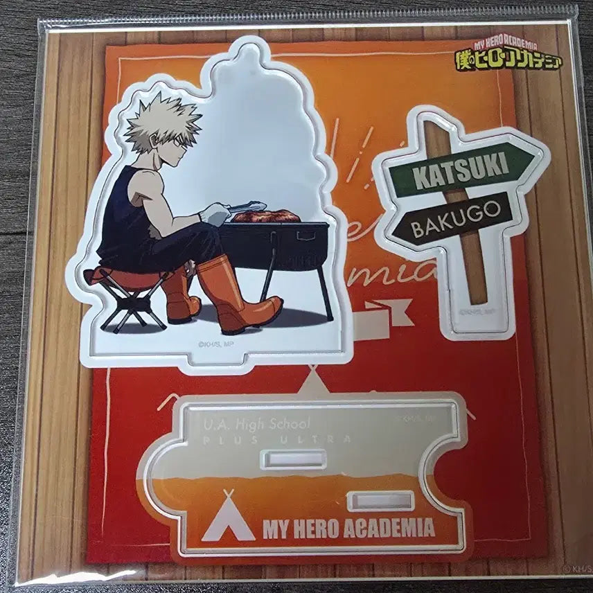 [BUNJANG] My Hero Academia Katsuki Bakugo Fishing Camping Acrylic Stand (Sealed) / (미개봉) 나히아 히로아카 바쿠고 카츠키 낚시 캠핑 아크릴