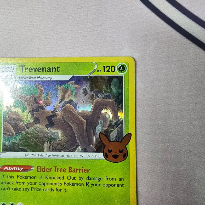 [BUNJANG] Pokemon Card Trevenant 017/196 English Version Trick or Trade Halloween Stamp / 포켓몬카드 대로트 017/196 영문판 트릭 오어 트레이드 할로윈 스탬프
