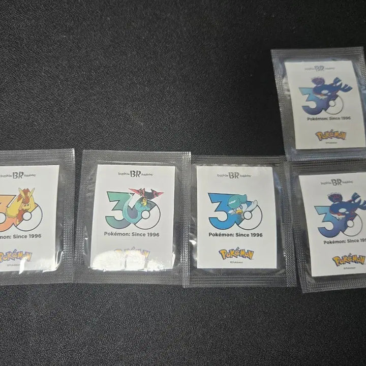 [BUNJANG] Baskin Robbins 30th Anniversary Pokemon Stickers (Set of 4) / 베스킨라빈스 30주년 포켓몬 스티커 4종 팝니다.