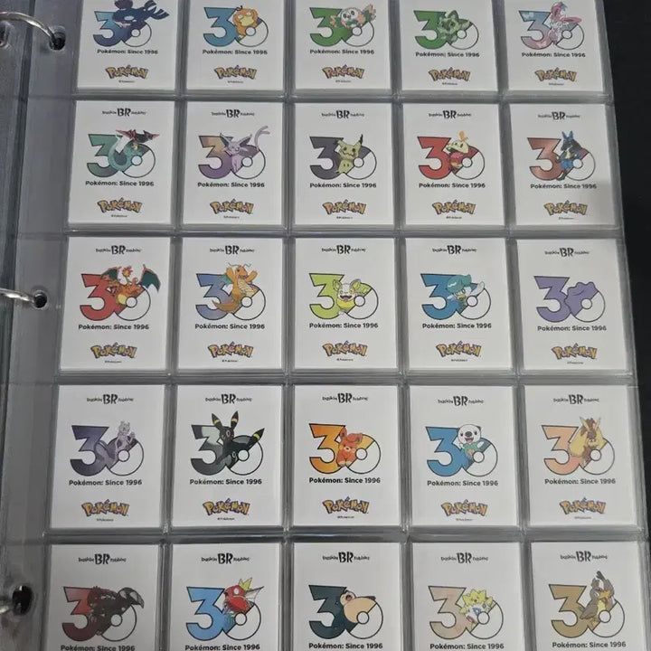 [BUNJANG] Baskin Robbins 30th Anniversary Pokemon Stickers (Set of 4) / 베스킨라빈스 30주년 포켓몬 스티커 4종 팝니다.