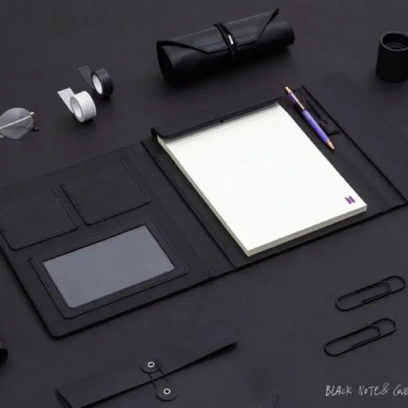 [BUNJANG] BTS SUGA Artist-Made Collection Black Note &amp; Cover Set Memo Pad / (미개봉 새제품)BTS 아티스트 메이드 컬렉션 슈가 SUGA 블랙노트&amp;커버 세트 메모패드 노트패드