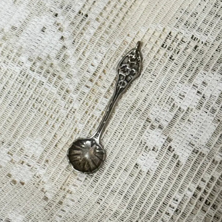 [BUNJANG] Vintage Italian Sterling Silver 800 Miniature Salt Spoon / 빈티지 이태리 스털링 은 800 미니어쳐 셀 스푼