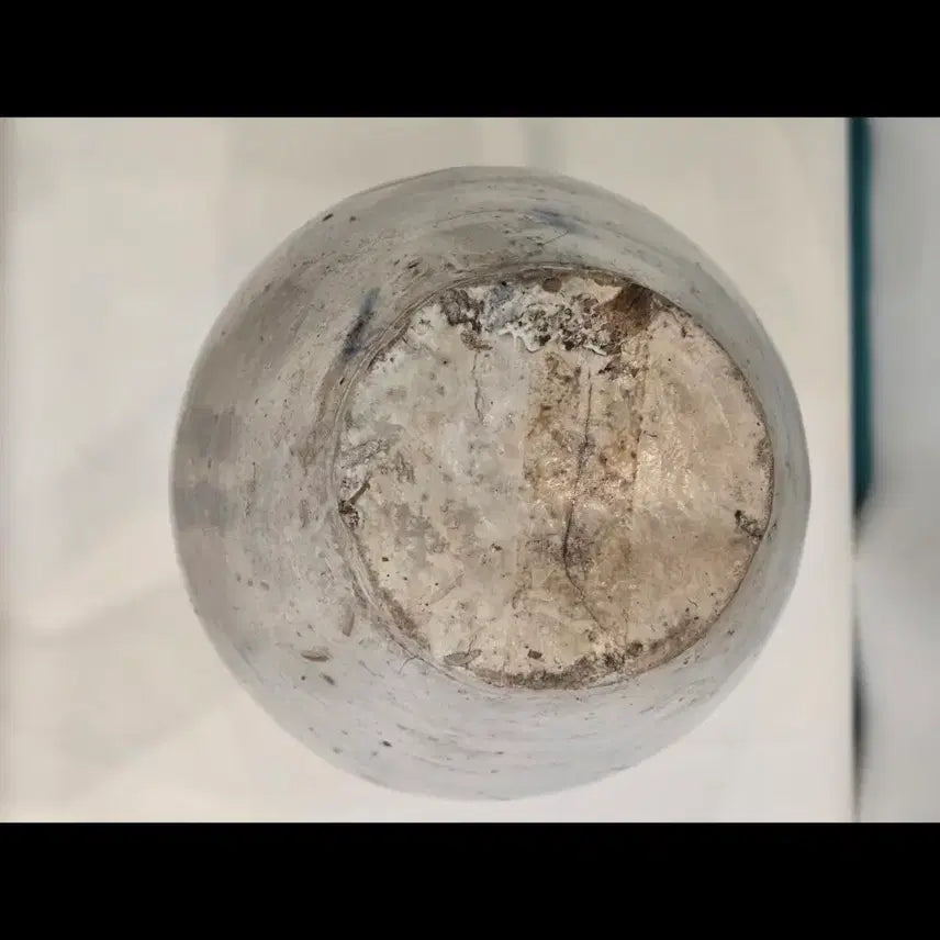 [BUNJANG] Large Haeju White Porcelain Jar with Multiple Inscriptions (Joseon Dynasty) / 추전] 조선후기 내부 다중명문 대형 해주백자