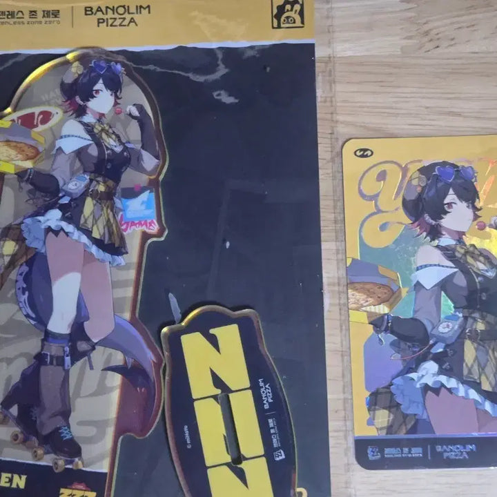 [BUNJANG] Banolim Pizza x Genesys Zone Zero Ellen Acrylic Stand Photocard / 반올림피자 젠레스 존 제로 콜라보 엘렌 아크릴 스탠드 리딤코드 미사용
