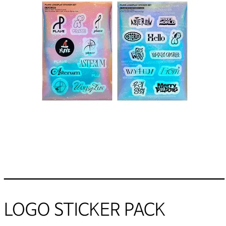 [BUNJANG] Pobbi Logo Sticker Pack (PlaYeB) / 플레이브 뿌 스티커팩 푸티비 로고 스티커 3종 일괄 양도 새상품