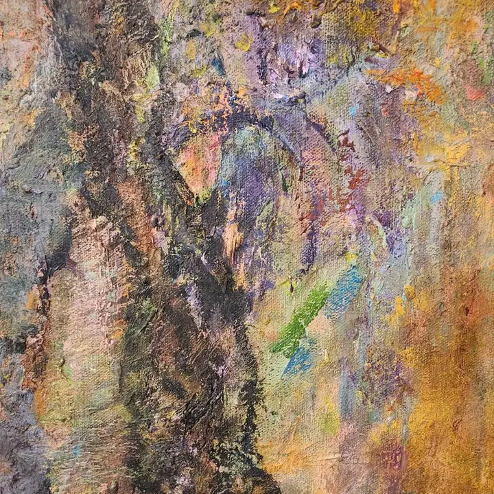 [BUNJANG] Lee Hyun-soon "Vibrant Maple Forest" Oil on Canvas Painting (20F) / [서양화가 이현순 작가 작품 - 단풍이 화려한 숲 속 풍경 (20F)]