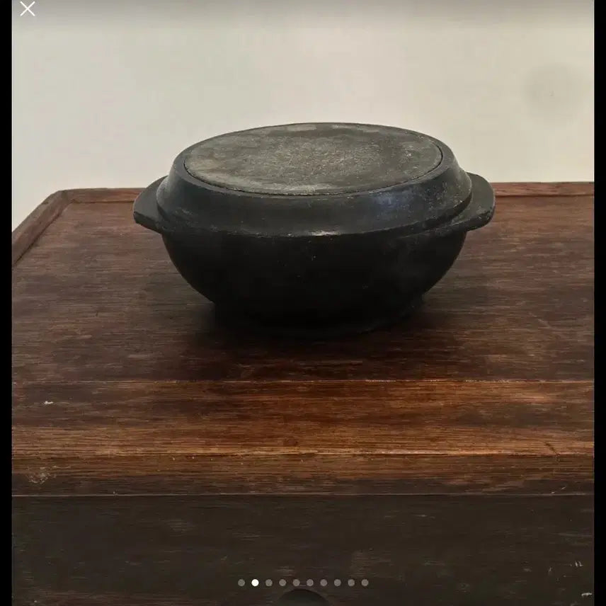 [BUNJANG] Antique Natural Soapstone Pot (Saeong) - 1-2 Person Cookware / 골동품] 옛날 천연 곱돌솥 [새옹/1^2인용 돌밥솥]