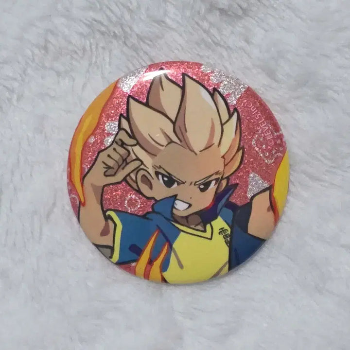 [BUNJANG] Inazuma Eleven Victory Road Special Move Glitter Can Badge Shuya Goenji / 이나즈마 일레븐 빅토리로드 필살기 글리터 캔뱃지 염성화 고엔지 슈야 굿즈