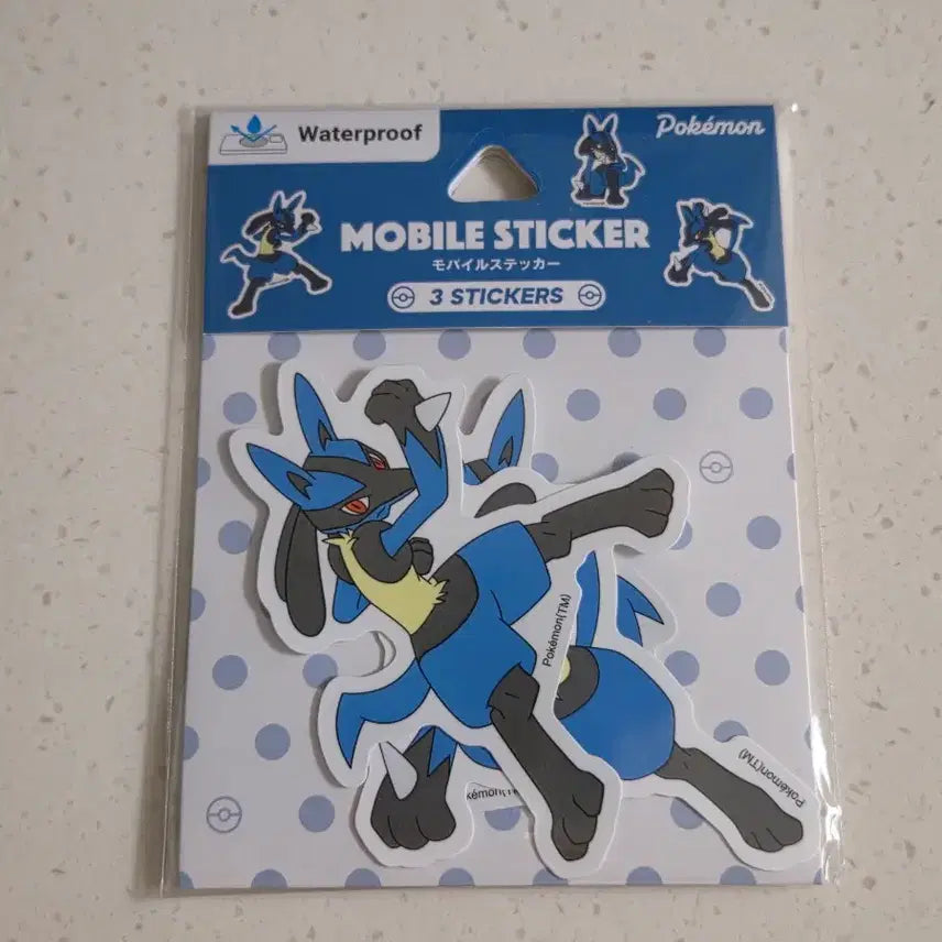 [BUNJANG] Pokemon Lucario Mobile Sticker / 포켓몬스터 루카리오 모바일 스티커