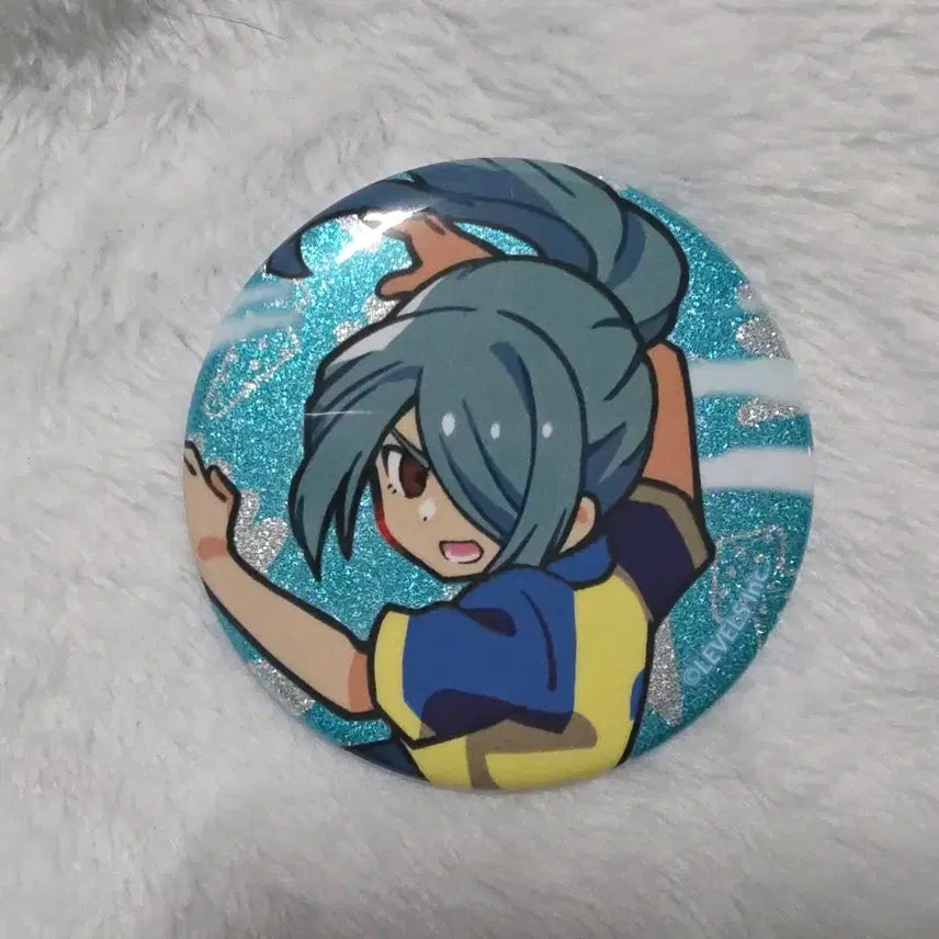 [BUNJANG] Inazuma Eleven Victory Road Special Move Glitter Can Badge Kazemaru Ichirouta / 이나즈마 일레븐 빅토리로드 필살기 글리터 캔뱃지 강바람 카제마루 이치로타 굿즈