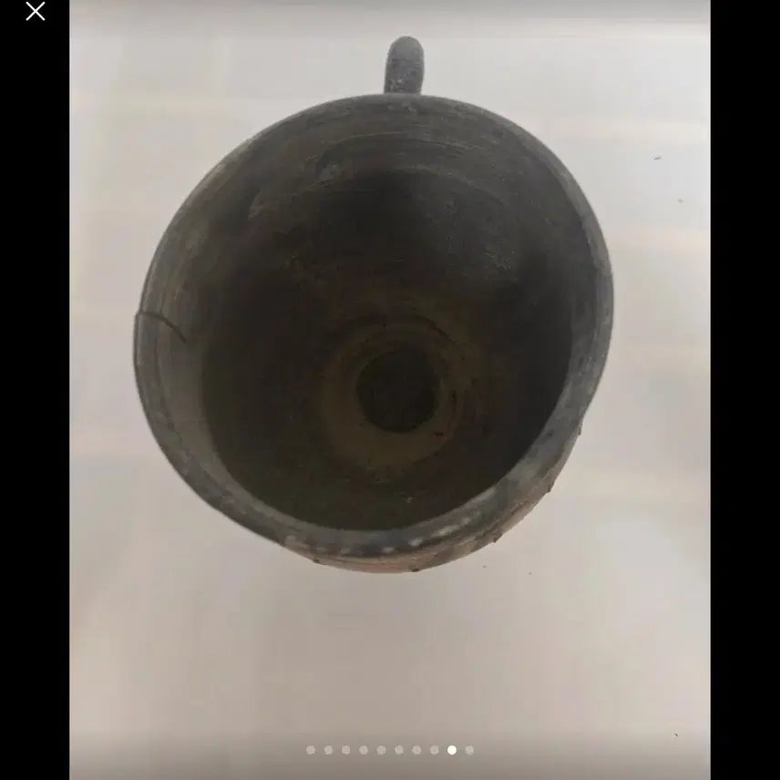 [BUNJANG] Antique Silla Dynasty Style Pottery Cup (Ship-shaped with Handle) / 골동품/삼국시대 양식 토기 잔 (파수부 배형토기)