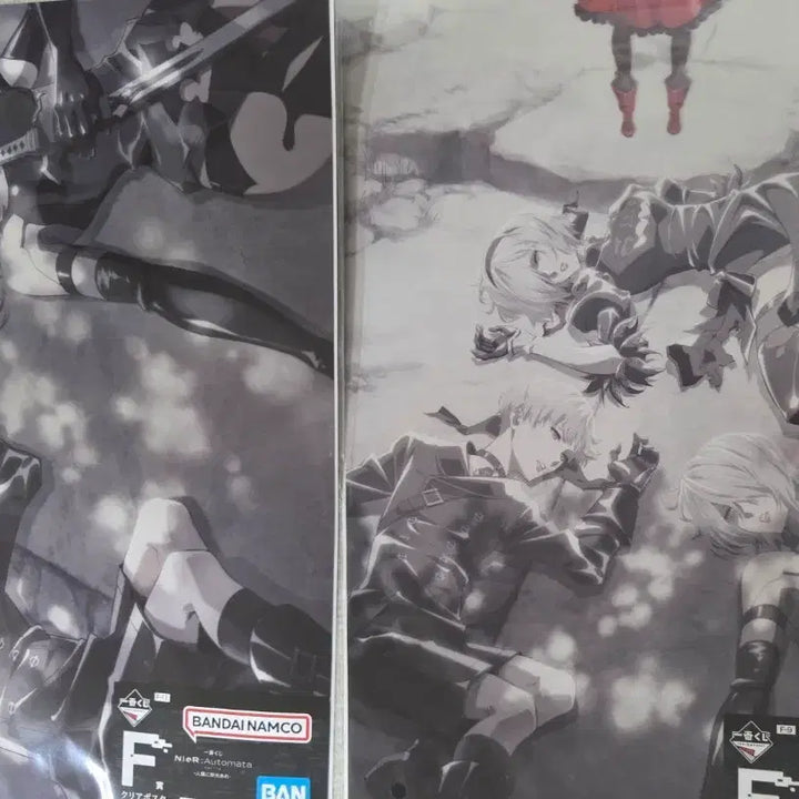 [BUNJANG] NieR:Automata Ichiban Kuji F Prize Clear Poster Bundle Set / 니어 오토마타 제일복권 F상 클리어 포스터 일괄 미개봉