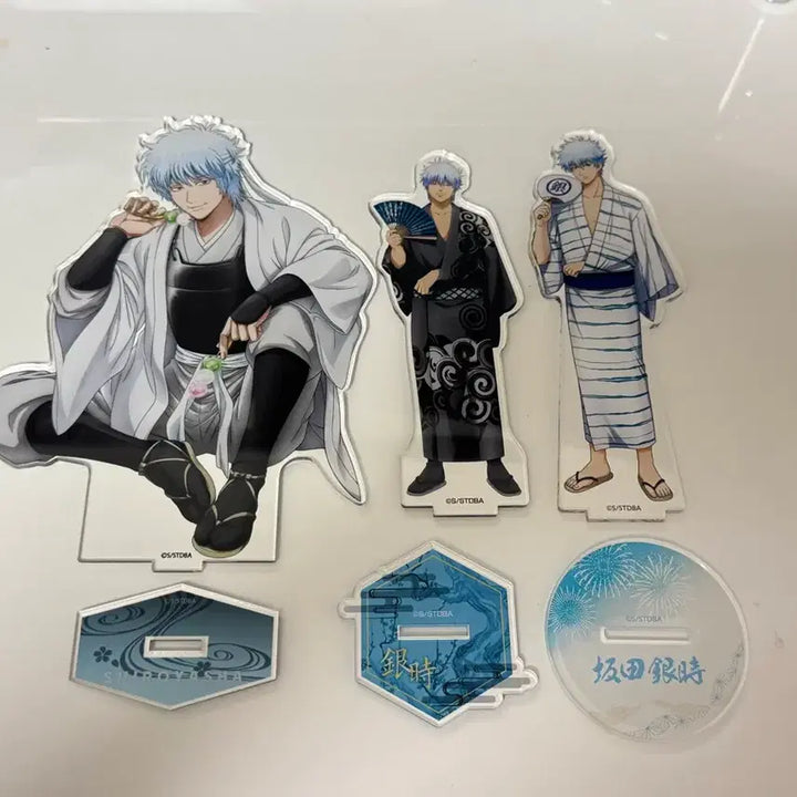 [BUNJANG] Gintama Gintoki Dango Fan Yukata Summer Acrylic Stand Bundle Set / 은혼 긴토키 아크릴 스탠드 일괄 - 당고 부채 유카타 여름