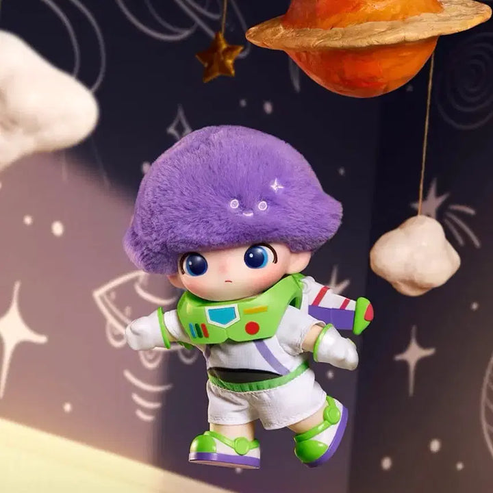 [BUNJANG] Pop Mart Dimoo World x Pixar Collection Buzz Lightyear Secret Edition Plush Keychain / 정품 새상품)팝마트 디무 월드 x 픽사 인형 키링 시크릿 버즈